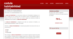 Desktop Screenshot of ceduladehabitabilidad.com.es