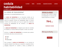 Tablet Screenshot of ceduladehabitabilidad.com.es